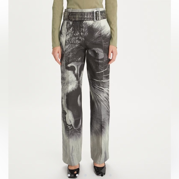 TORY BURCH CAT PRINTED CARGO PANT - Picture 4 of 8